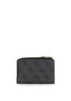 Guess Laurel SLG Small Logo Print Wallet, Charcoal