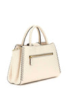 Guess Libera Raised Seam Satchel Grab Bag, Stone