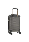 Guess Wilder G Cube 18” 8-Wheeler Spinner Suitcase, Grey and Red