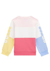 Guess Girls Colour Block Logo Sweater, Multi