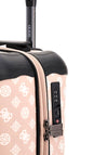 Guess Wilder Travel 18” 4G Peony Logo Spinner Suitcase, Blush