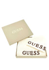 Guess Logo Ribbed Hat and Scarf Gift Set, Ivory