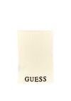 Guess Logo Ribbed Hat and Scarf Gift Set, Ivory