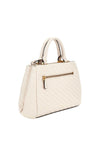 Guess Sela Stitch Detail Satchel Bag, Bone