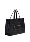 Guess Silvana Quilted Medium Grab Bag, Black