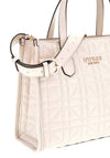 Guess Silvana Quilted Medium Grab Bag, Stone