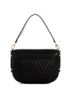 Guess Murielle Woven Effect Crossbody Bag, Black