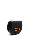 Guess Fleet Mini Crossbody Saddle Bag, Black