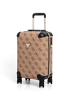 Guess Berta Travel 18” 8 Wheel Spinner Suitcase, Latte Logo