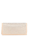 Guess Gilded Glamour Rhinestone Clutch Bag, Pale Gold