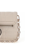 Guess Assia Mini Quilted Crossbody Bag, Stone