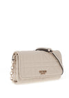 Guess Assia Mini Quilted Crossbody Bag, Stone