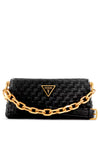 Guess Lisbet Mini Woven Crossbody Bag, Black