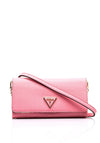 Guess Noelle Saffiano Clutch Crossbody Bag, Pink