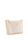 Guess Gilded Glamour Rhinestone Shoulder Bag, Pale Gold