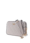 Guess Caddie Logo Patent Crossbody, Taupe