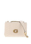 Guess Lovide Mini Quilted Shoulder Bag, Stone