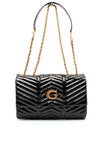 Guess Lovide Glossy Shoulder Bag, Black