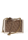 Guess Abey 4G Logo Crossbody, Latte