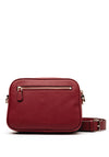 Guess Meridian Pebbled Effect Crossbody Bag, Burgundy