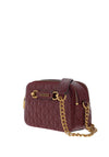 Guess Aveta Small Gloss Logo Shoulder Bag, Merlot