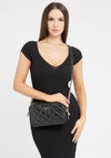 Guess Caddie Logo Patent Crossbody Bag, Black