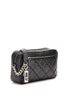 Guess Caddie Logo Patent Crossbody Bag, Black