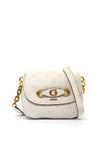 Guess Izzy Peony Debossed Logo Crossbody Bag, White