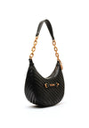 Guess Sela Stitch Detail Shoulder Bag, Black