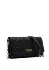 Guess Assia Mini Quilted Crossbody Bag, Black