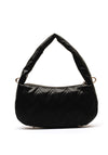 Guess Eda Chevron Stitch Shoulder Bag, Black