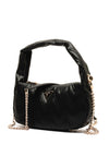 Guess Eda Chevron Stitch Shoulder Bag, Black