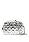 Guess Giully Quilted Crossbody Bag, Silver