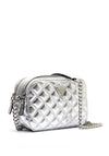 Guess Giully Quilted Crossbody Bag, Silver