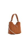 Guess Etel Woven Mini Hobo Bag, Cognac