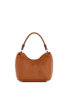 Guess Etel Woven Mini Hobo Bag, Cognac