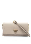 Guess Noelle Saffiano Clutch Crossbody Bag, Taupe