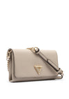 Guess Noelle Saffiano Clutch Crossbody Bag, Taupe