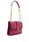 Guess James Faux Reptile Print Shoulder Bag, Boysenberry