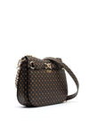 Guess Arlena Logo Print Medium Crossbody Bag, Mocha