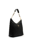 Guess Giully Quilted Hobo Shoulder Bag, Black