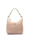 Guess Giully Quilted Hobo Shoulder Bag, Light Beige