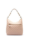 Guess Giully Quilted Hobo Shoulder Bag, Light Beige