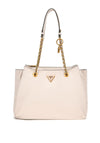 Guess Becci Logo Charm Shoulder Bag, Seashell