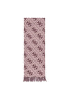 Guess Logo Tassel Trim Scarf, Purple