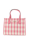 Guess Silvana Vichy Print Tote Bag, Pink