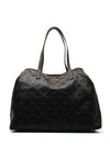 Guess Vikky Logo Embossed Shopper, Black