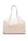 Guess Vikky Logo Embossed Shopper, Stone