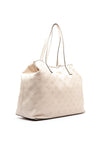 Guess Vikky Logo Embossed Shopper, Stone