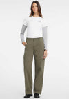 Guess Womens Cargo Chino Trousers, Khaki Green